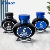 Pennor 1 Box Japan Pilot Fountain Pen Ink Non -Carbon Ink Nonclogging NIB 3 Färger Valfritt Fluent Writing 70ml Stationery Accessories