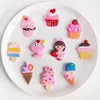 Anime charms groothandel jeugdherinneringen zoet roze ijs cupcake grappige cadeau cartoon charmes schoenaccessoires pvc decoratie gesp soft rubber klomp