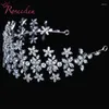 Clip per capelli Design unico Cz Wedding Royal Crown Princess Ladies Zircon Tiaras Accessori nuziali Re4148