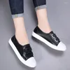 Zapatos casuales Beckywalk Spring Women Flats Damas Slip On Flat Sneakers de cuero genuino Otoño Mujer WSH2863