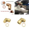 Vehicles Accessories Brass O2 Sensor Spacer Cel 90 Degree Oxygen Extender Lambda Small Hole Check Engine Light M18X1.5 Drop Delivery A Dhv9M