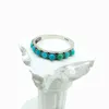 Anneaux de cluster Turquoise Band Crow