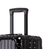 Bagage unisex alle aluminium frame reiskoffer op stomme wielen wachtwoord zakelijk rollende bagage case grote zakken lat