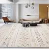Mattor Nordisk stil för vardagsrum Dekorativt sovrumsmatta tjockt hem/kontor golvmatta soffa soffbord mattor mjuka studier mattor