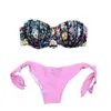 Swimons de maillot de bain Femme 2023 Tampon de poitrine à imprimé floral sexy Split Bathing Bikinis Bikinis Trend 240418