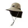 Bérets H117 Sunshade Hat Summer Souhtable Bucket Hats Neck Protector Outdoor Drying Drying Sun UV Protection Suncreen Cap
