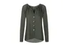 Women's Blouses Women Manufacturers Selling Style V-neck Pleated Button Long Sleeved Loose Fitting Chiffon Shirt