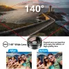 Chauffage APEXEL HD Mobile Phone Camera Lens 6 in 1 Cpl / étoile Lens de filtre grand angle Macro Lens pour smartphone Fish Eye Lente para Celuar