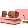 Mode Sonnenbrille Frauen Muumuies Markenmännchen Square Sonnenbrille Luxusdesigner Brille übergroß