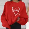 Kadın Hoodies Kadın Sweatshirts Aktif Günlük Baskı Uzun Sweatshirt Mektup Mürettebat Boyun Güzel Süvari Kadınlar