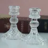 Casamento em casa Crystal Decoration Veller Candelabrum Party Party Decorative Transparent Glass Candles Stick Th0786 Stick S