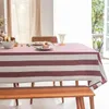 Tkanina stołowa nowoczesne minimalistyczne jadalni pasiastki prostokątny piknik el kawa