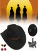 Hero Style Retro Western Cowboy Cowgirl Hat Men Femmes d'équitation Wide Brim Outdoor Loishs Sunshade Hats14159485373118