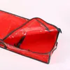Sacs de rangement Organisateur de wraps-cadeaux résistant à l'eau Sac en papier d'emballage de Noël durable avec des partitions flexibles Poches pour ruban