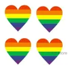 Adesivi Rainbow Gay Roll Love Flags in Etichette bandiere orgogliose a forma di cuore per regali Sigillatura della busta TH1091