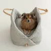 Taschen tragbare Haustierhundauto -Sitzplatz Nonslip Träger sicherer Autobox Booster Zwingertasche für kleine Hundekatze Reise Belagerung de Voiture POOL CHIEN