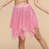 Skirts Womens Irregular Overlay Belly Dance Skirt Halloween Role Play Theme Party Carnival Stage Performance Costume