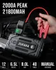 Auto Jump Starter Batterie Tragbare Power Bank 12V 21800mah Notfallbeleuchtung leistungsstarker Booster Quick Auto Ladegerät Startgerät