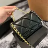 Titulares de cartas Bolsa de crossbody chinel chão de ombro versátil da moda Moda