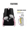 バッグジャパンアニメバックパック私のヒーローアカデミアラップトップバックパック学校ティーンエイジャーの女の子のための大容量学校バッグUSBバッグ