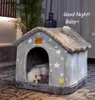 Opvouwbare hondenhuiskanchelbedmat voor kleine middelgrote honden katten winter warme chihuahua kat nestproducten mand puppy cave cave sofa 205188139