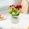 Decorative Flowers No Maintenance Artificial Plants Elegant Potted For Home Office Decor Faux Floral Room Bedroom