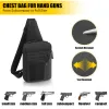 Förpackar Tactical Gun Bag Military Shoulder Strap Bag Hunting Gun Holster Pouch Pistol Holder Fall för Handgun Airsoft Justerable Pack