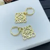 Simple Hoop Designer Earrings 18k Gold Plated Classic Luxury Earrings Designer for Women Wedding Party Designer Jewelry with Box