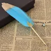 Office Supplies Business Gift Writing Feather Ballpoint 0.5mm Pen Decor