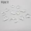 WQr Wholesale 925 Couleur en argent sterling et levier de cerceau doré Oreille arrière Drop boite-oreille 50pcslot 15 mm Bijoux faits à la main Résultats 240410