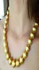 16mm South Sea Shell Pearl Round Golden Pearl Love Halsband Enorma 18 tums tillbehör Aurora Classic Irregularity Cultivation7969329