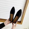 Fashion Slip on Locs Ballet Stretch Ballet Souples Femmes Femmes Soft Bottom Pointed Toe Boat Chaussures Plus taille 43 240409