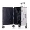 Bagage Travel Tale 20 "24" 28 "inch 100% aluminium reiskoffer Spinner Rolling Bagage Trolley Bag Cabine Check Maat