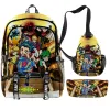 Sac à dos beyblade rafale d'évolution sac à dos enfants sac de livres sac à école mochila garçons / filles quotidien sac crayon crayon coffre coutume