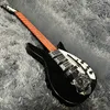 Ricken 325 Electric Guitar Rosewood Fretboard med Tremolo System Black 6 Strings Guitarra Free Ship Right Right