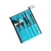 Çanta Depolama Tuval Pamuk Sofra Takımı Bıçak Çatal Kaşık Paketleme Çantaları Açık Piknik Taşınabilir Stepware Sack 7 Renk Dayanıklı Th1325 S