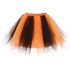 Skirts Womens Mesh Skirt Multi-Layer Tutu Asymmetrical Mixed-Color Tulle Petticoat Underskirt Halloween Witch Cosplay Costumes