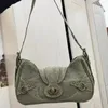 Bolsas de ombro rebites Bolsa Bolsa Green Americana Estilo Americana Bola Gótica Punk Underxul