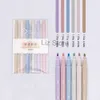Highlighters Cores de cabeça por atacado/Conjunto 6 Double Fluorescent Pen Student Weating Writing Writing Pens Office School Stationery Art Supply TH0833 S