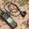 Accessoires FCS Tactical Military U94 PTT NATO 6Pin Kenwood Headset -Adapter für Original RAC TMC Comtac Earmor Jagd Airsoft Cable Plug