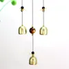 Dekorativa figurer 1st Metal Wind Chime Bells Fan Styling Hanging Home Wall Decoration Presentbil Utomhus Garden Bronze Color