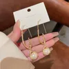 Dangle Ohrringe Mode charmante koreanische Perle für Frauen geknotete Tropfenschmuck