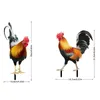 Garden Rooster Statue Rzeźba z kurczaka do wystroju podwórza odporna na figurę kurze patio na podwórko Dekoracja na zewnątrz 240411