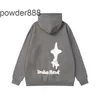 24SS High Street Trendy New Product Hoodie Letter Universo Star Foam Print Loose Velvet Hellstar