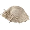 BERETS 50JB Woman all'uncinetto Floppy Cappello largo Brims Brims Spring Beach Maestrioni sole