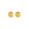 Pendientes de sementales Color dorado Linda mujer Dama Nice Boda Moda de 3 mm de 6 mm Beads Matte Simple