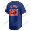 Mets City Connect Francisco Lindor Pete Alonso 4 Francisco Alvarez Jersey Brandon Nimmo Edwin Diaz Vogelbach Jeff McNeil Kodai Senga Brett Baty Baseball