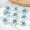 Fleurs décoratives 500pc 4cm Fake Silk Daisy Head Party Wedding Christmas Couronne de Noël Décoration DIY CAKE CAL Candy Boîte artificielle