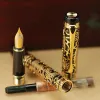 Pens Jinhao 5000 Golden M NIB Fountain Pen Dragon