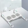 Laptop Stand Portable Cooling Fan Heat Disipation för MacBook Air Pro iPad HP Dell Tablet Cooler Holder Notebook Bracket